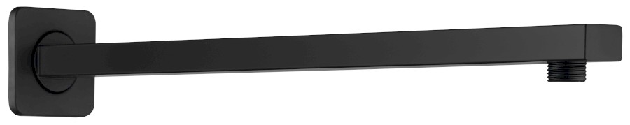 TQ043B (61053) Sprchové ramínko hranaté nízké, 400mm, černá mat TQ043B