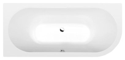 VIVA L asymetrická vana 175x80x47cm, bílá mat 70119.11