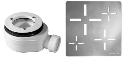 Vaničkový sifon, průměr otvoru 90 mm, DN40, krytka chrom KSM107CH-SN90