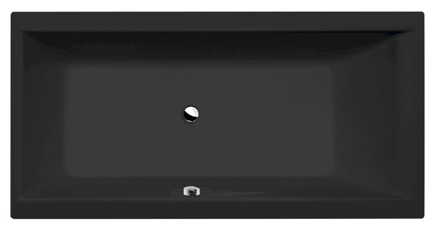 CLEO obdélníková vana 180x90x48cm, černá mat 13111.21