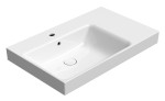 9629111 (62189) NUBES keramické umyvadlo 80x50cm, s odkládací plochou vpravo, bílá ExtraGlaze 9629111