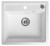 Granitový vestavný dřez mono, 53x50cm, bílá GR1031