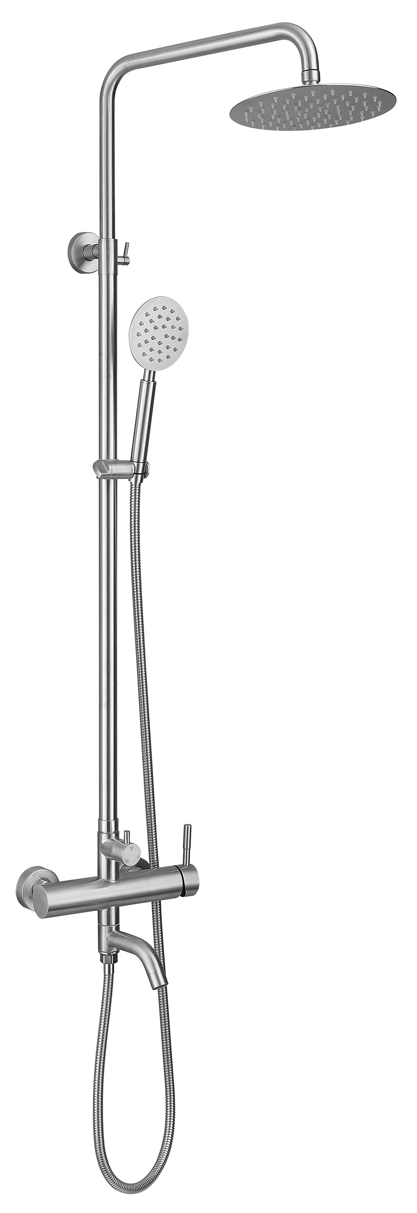 MI140 (21908) MINIMAL vanový sloup s pákovou baterií a napouštěním, nerez MI140