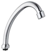 Universální výtokové ramínko k baterii, 135mm, typ-J, chrom 15J130