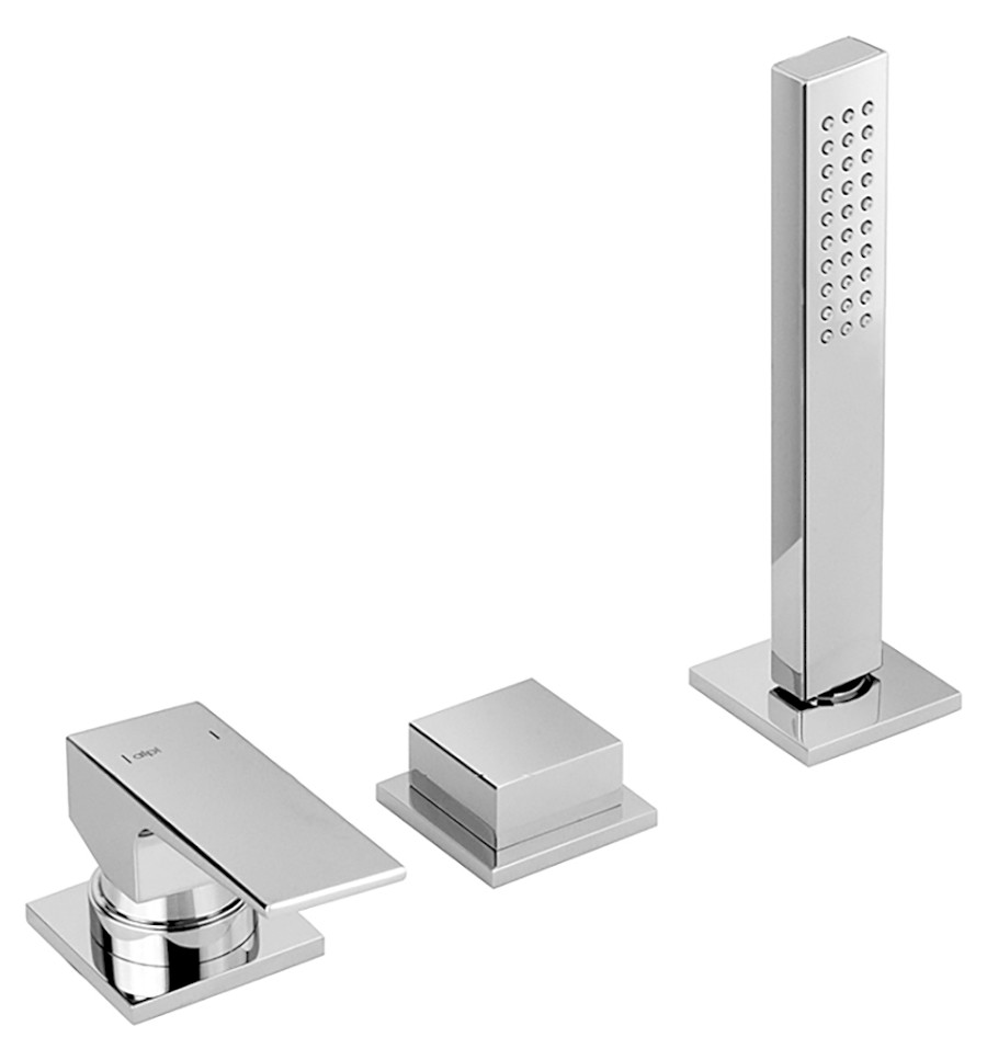 DIMTECH3 (57386) DIMY tříprvková baterie na okraj vany, chrom DIMTECH3