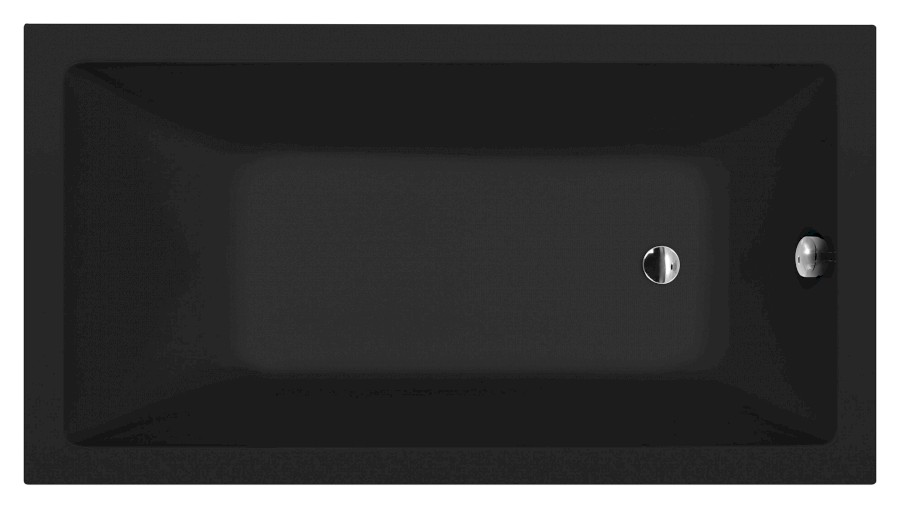 71722.21 (21853) NOEMI obdélníková vana 160x80x39cm, černá mat 71722.21