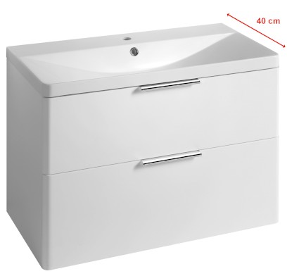 DENEB umyvadlová skříňka 80,5x55x39,4cm, bílá mat DN284