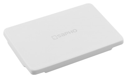 GODIVA kryt odpadu, litý mramor, 11x7cm, bílá GU999