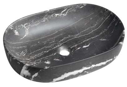 CALEO keramické umyvadlo na desku, 60x42cm, carnico mramor CA590CM