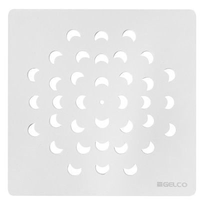 Čtvercová krytka sifonu, bílá KSM104W