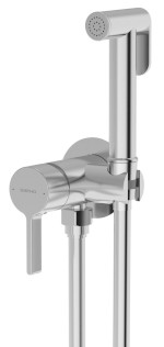 AF040 (53105) ICONIC podomítková bidetová baterie se Stop sprškou, kulatá, chrom AF040