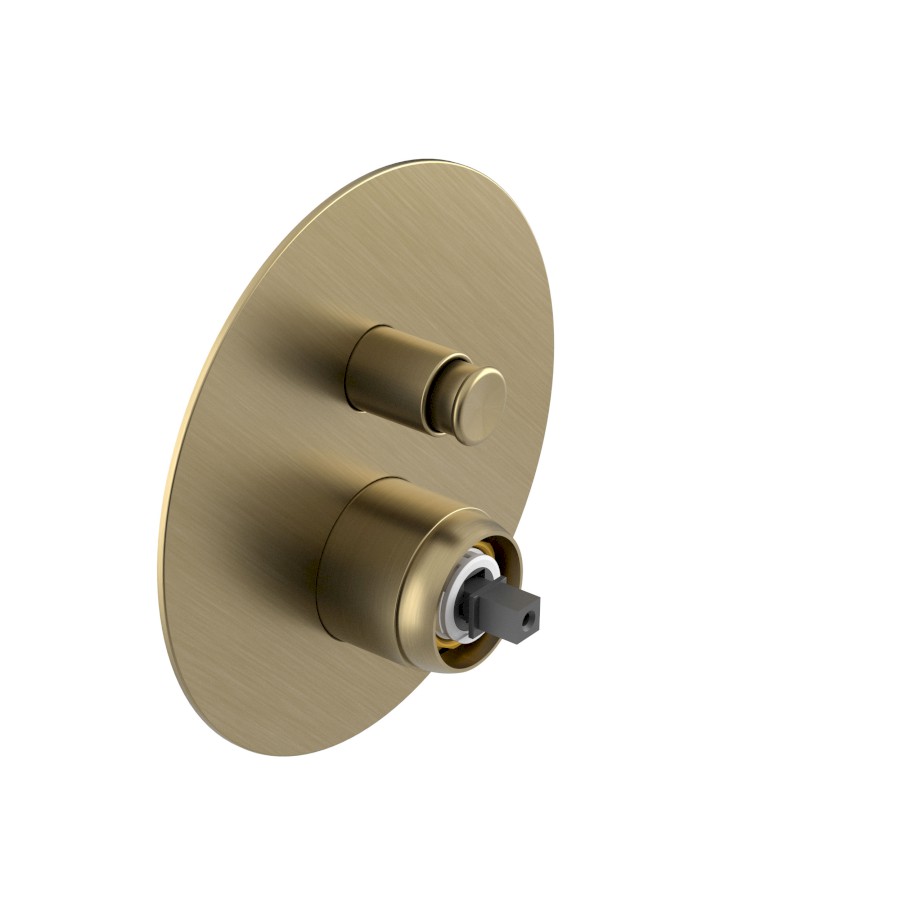 ULTRAMIX tělo podomítkové sprchové baterie, 2 výstupy, zlato mat UT042G-1