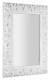 ZEEGRAS zrcadlo ve vyřezávaném rámu 70x100cm, bílá IN421