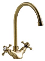 ANTEA stojánková dřezová baterie, výška 275mm, bronz 3096