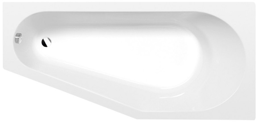 TIGRA R asymetrická vana 150x75x46cm, bílá 72933