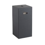 103614 (58971) LUXURY koš na prádlo 30x61,8x30cm, černá 103614