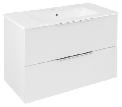 CIRASA umyvadlová skříňka 78x54x39cm, bílá lesk CR792-3030