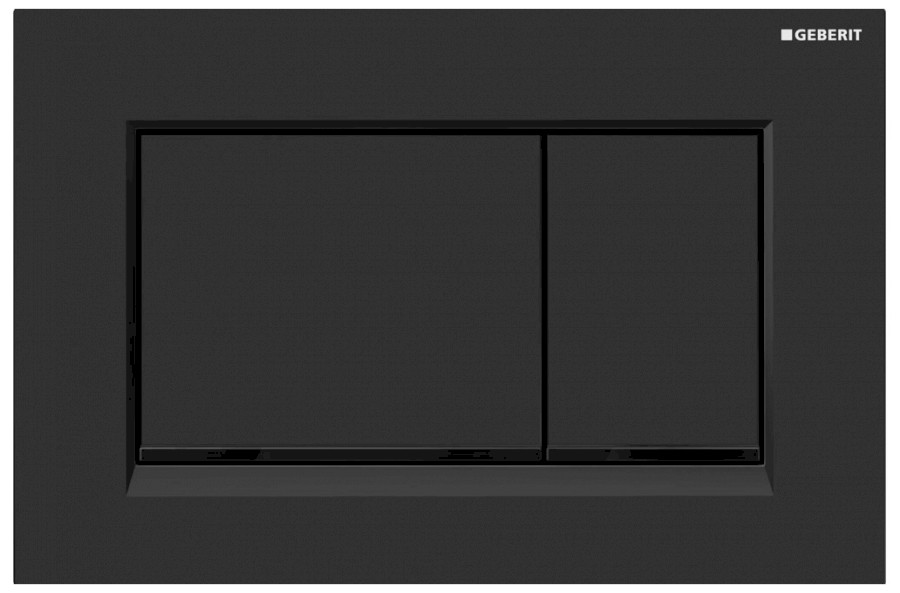 GEBERIT SIGMA30 ovládací tlačítko, Easy to clean, černá mat 115.883.16.1