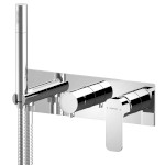 SPY podomítková sprchová/vanová baterie s ruční sprchou, 3 výstupy, chrom PY53