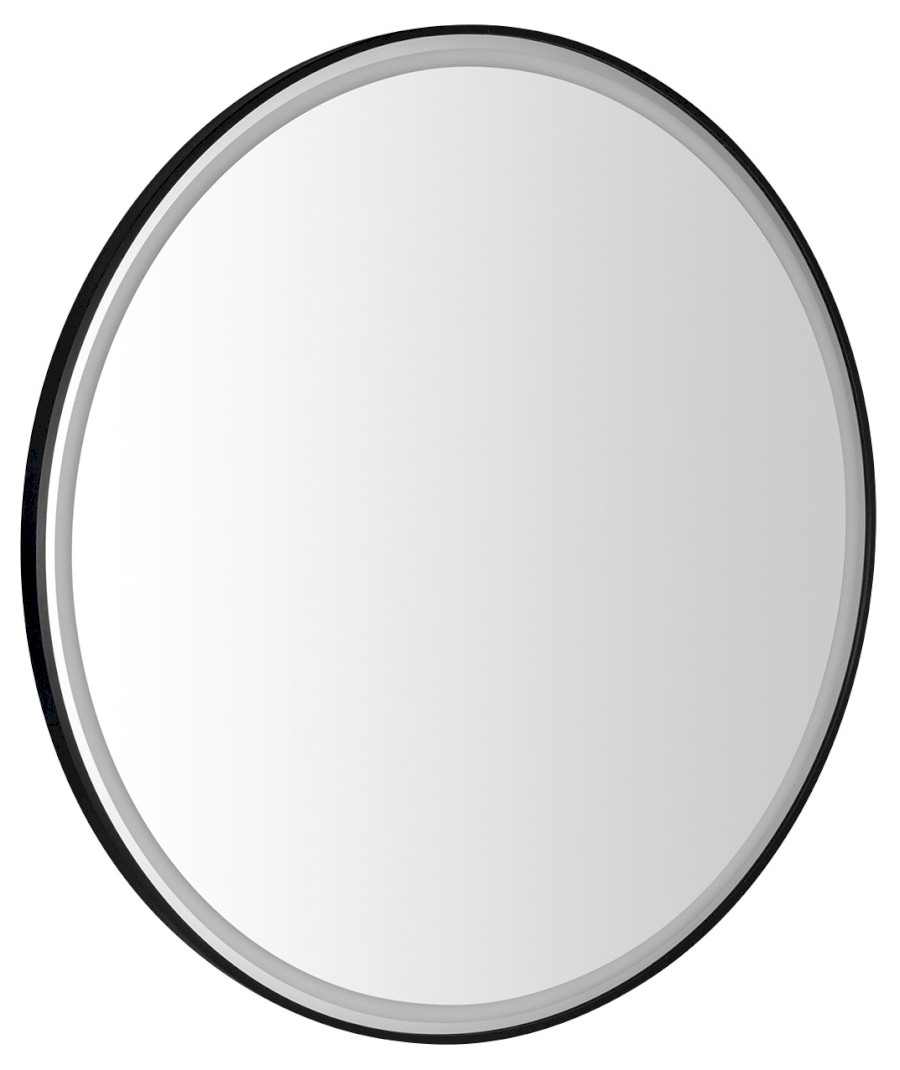KD100 (51534) KADRIS kulaté zrcadlo s LED osvětlením ø 100cm, černá mat KD100