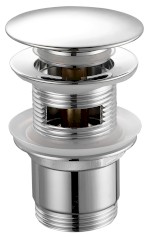 Umyvadlová výpust 5/4“, click-clack, velká zátka, 30-45mm, chrom TF7001