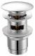 Umyvadlová výpust 5/4“, click-clack, velká zátka, 30-45mm, chrom TF7001