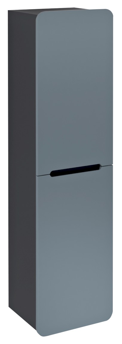 KERALA skříňka vysoká 38x143x32cm, 2x dvířka, levá/pravá, siena/antracit matný KR350-4234
