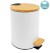 BAMBUS odpadkový koš kulatý 3l, Soft Close, bílá mat BI006