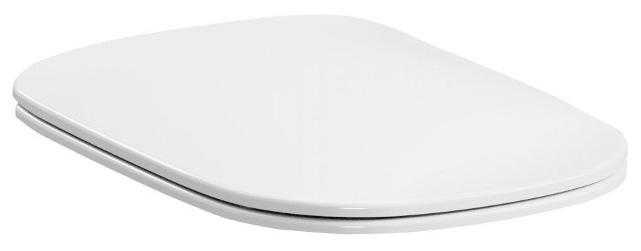 569201 (61953) THE NEW YORKER WC sedátko, SLIM, bílá/chrom 569201