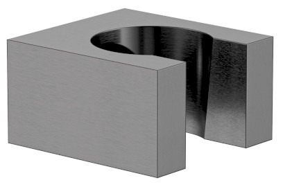 Držák sprchy hranatý, pevný, gun metal 1205-14GM