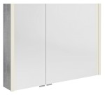 ALIX galerka s LED osvětlením 96x70x17,5cm, dub stříbrný AX196-0011