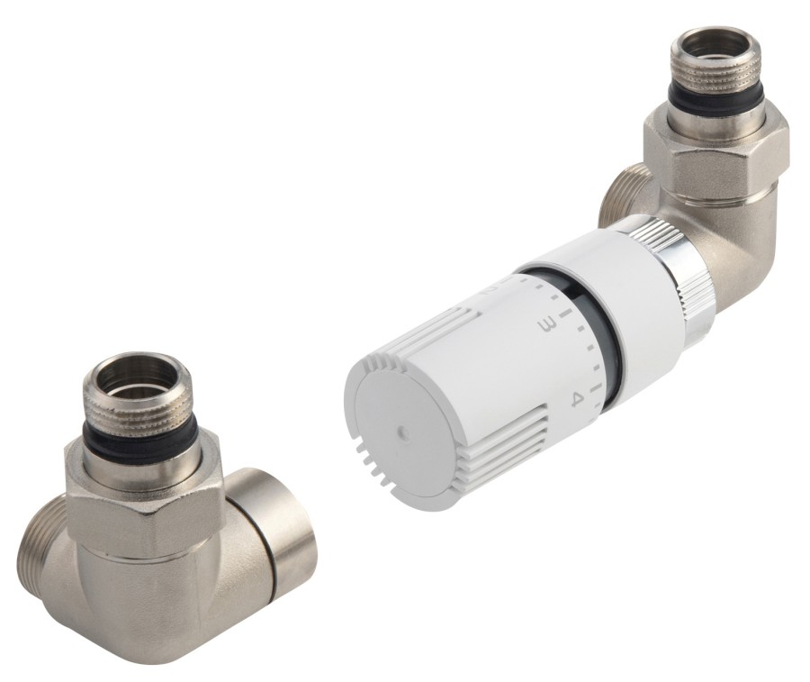 ECO připojovací sada termostatická, pravá, nikl/bílá CP9912RS