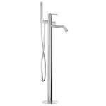 BEBÉ vanová baterie s připojením do podlahy, chrom BB021