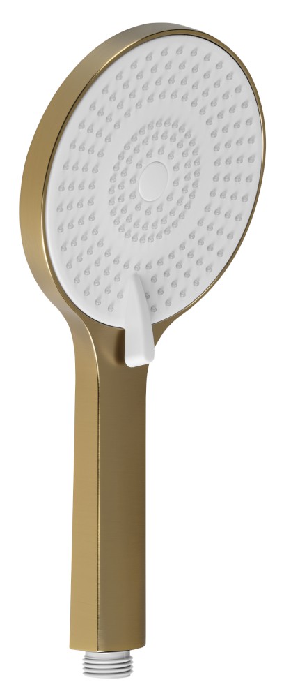 Ruční masážní sprcha, 3 režimy sprchování, silikon trysky, průměr 120mm, ABS/zlato mat SK879GB