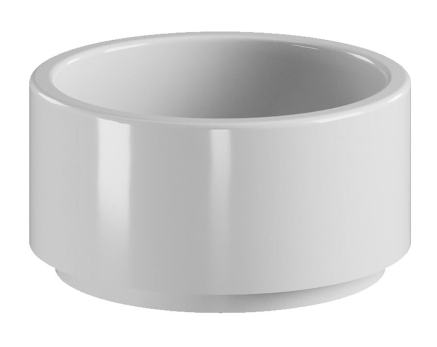 554001 (62023) OKE keramické umyvadlo na desku, Ø 30cm, bílá 554001