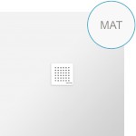 71552MAT (45608) FLEXIA vanička z litého mramoru s možností úpravy rozměru, 100x100cm, bílá mat 71552MAT