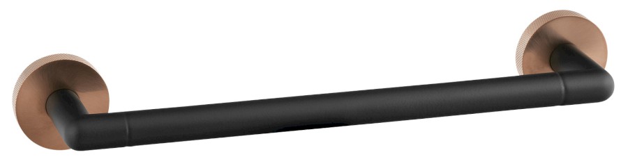 WS009BC (59057) LARISSA držák ručníků 300mm, černá/měď mat WS009BC