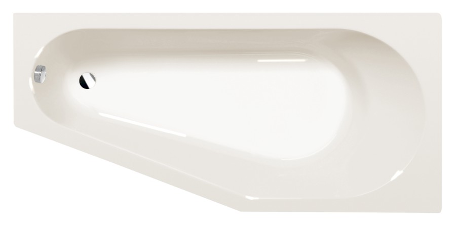 90611.40 (54891) TIGRA R asymetrická vana 170x80x46cm, ivory 90611.40