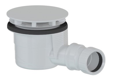 Vaničkový sifon, průměr 90mm, DN40, krytka bílá 17911W