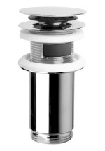 Umyvadlová výpust 5/4“, click-clack, velká zátka, max 80mm, chrom 7533.370.5