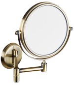 XP012 (25218) Kosmetické zrcátko závěsné, Ø 140mm, oboustranné, bronz XP012