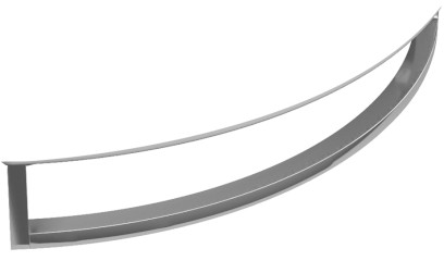 NORM čelní držák ručníků 60cm, pro umyvadlo 8645111, chrom PANMA60
