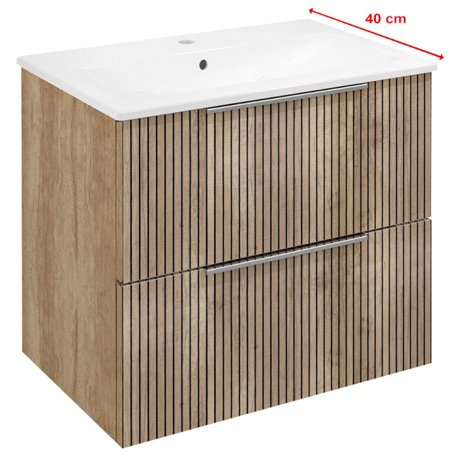 CIRASA STRIP umyvadlová skříňka 58x54x39cm, dub alabama CR592-2322