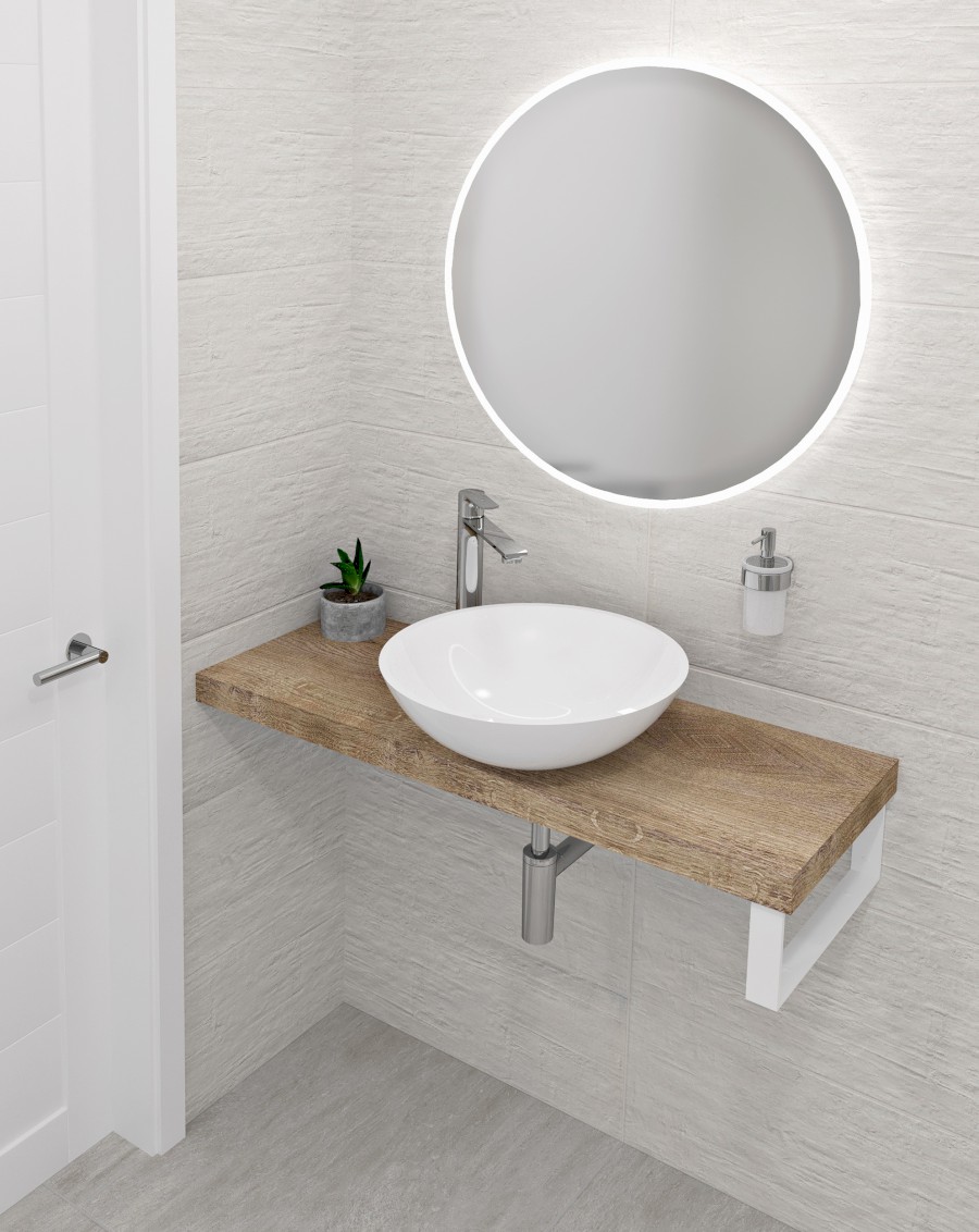 AV1464 (50259) AVICE deska pod umyvadlo 140x36cm, tl.5cm, dub Rover AV1464