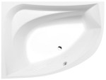 TANYA L asymetrická vana s konstrukcí 160x120x49cm, bílá 65219