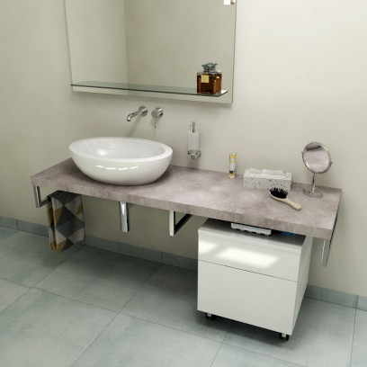AVICE deska pod umyvadlo 150x50cm, tl.5cm, cement AV157