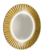 PD750 (60438) PRIDE STRIP kulaté zrcadlo s LED osvětlením v rámu ø 75cm, zlato PD750