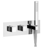 DIMY podomítková sprchová/vanová termostatická baterie s ruční sprchou, 2 výstupy,chrom DM493
