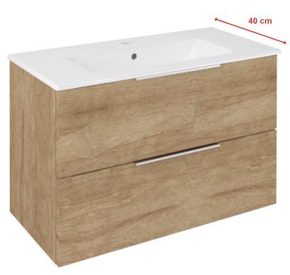 CIRASA umyvadlová skříňka 78x54x39cm, dub alabama CR792-2222