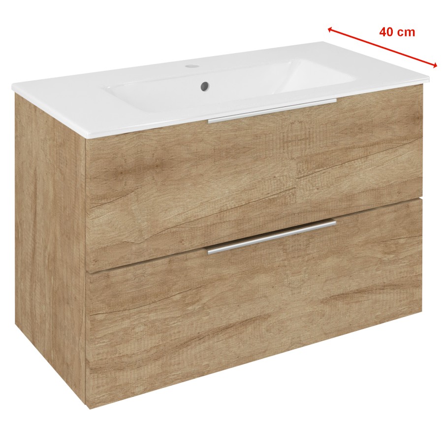 CR792-2222 (59357) CIRASA umyvadlová skříňka 78x54x39cm, dub alabama CR792-2222